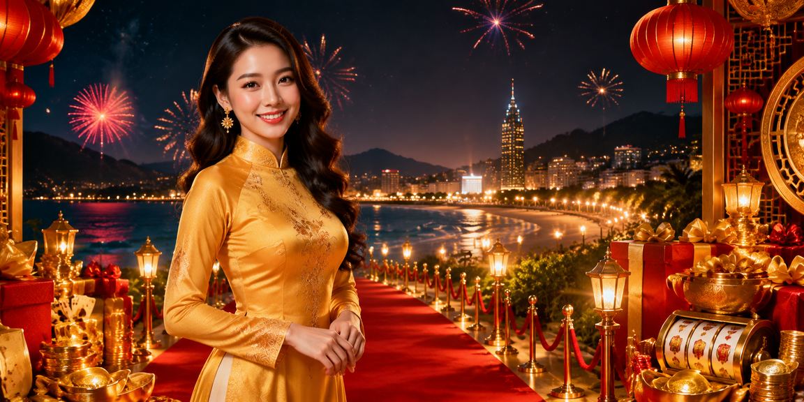 Phụ nữ mặc áo dài tại Côn Đảo với không khí lễ hội và giải trí trực tuyến